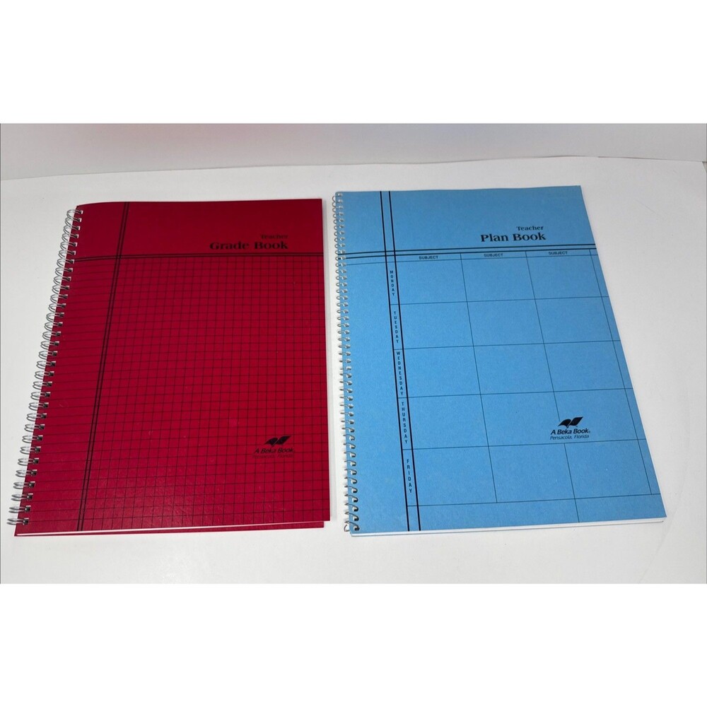 Abeka Teachers Grade & Plan Book Lot Assigment Planner A Beka Record Homeschool